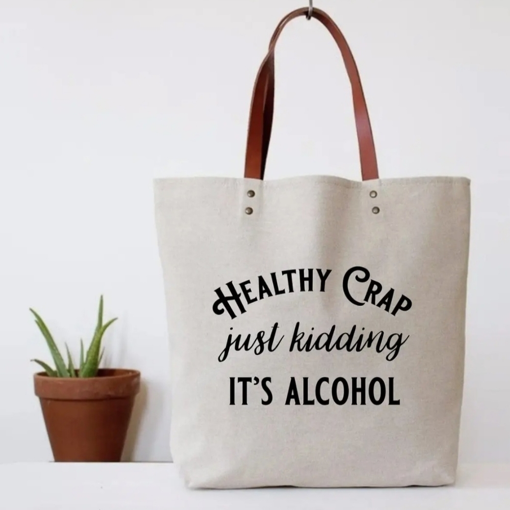 "Healthy Crap" Tote bag
